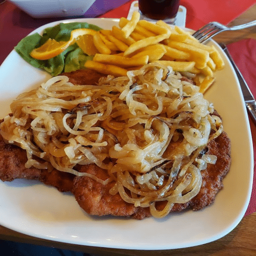 Zwiebelschnitzel