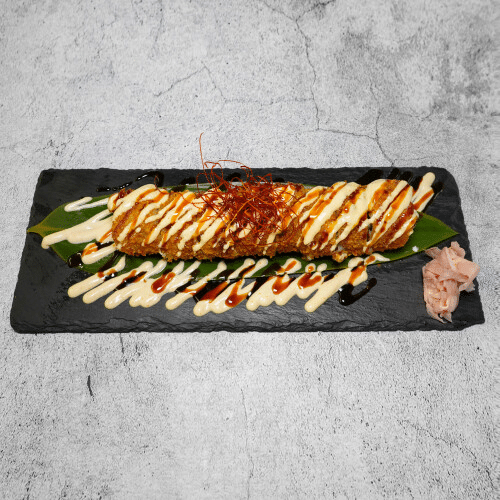 Tempura Lachs (8 Stück)