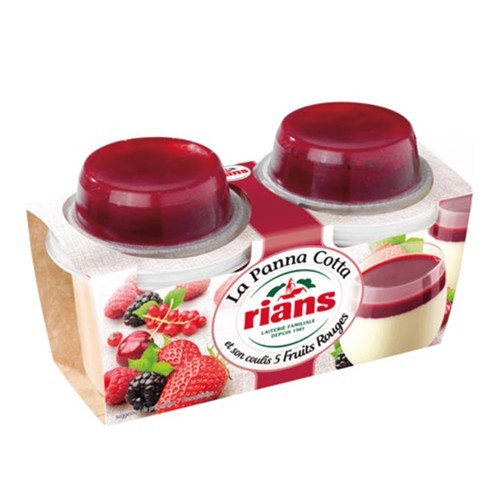 Panna Cotta mit 5 roten Früchten 151908