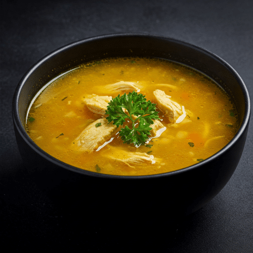 Hühnerfleischsuppe
