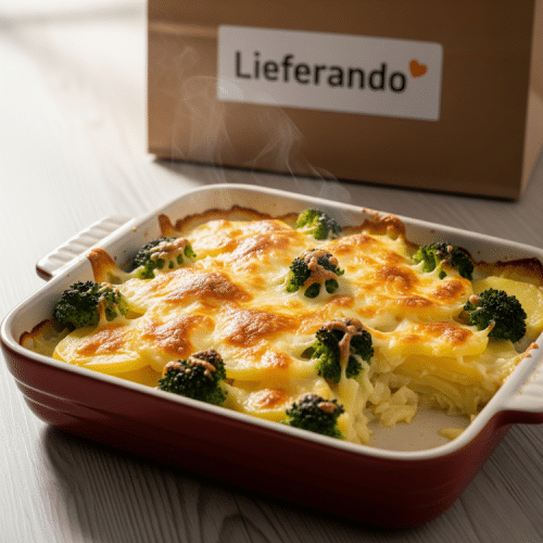 Kartoffelgratin mit Broccoli