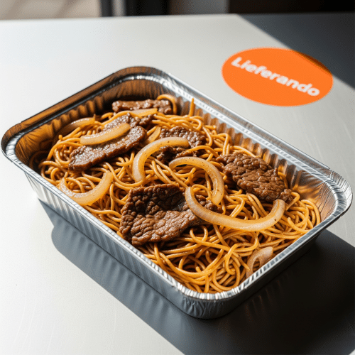 Rindfleisch mit Zwiebeln