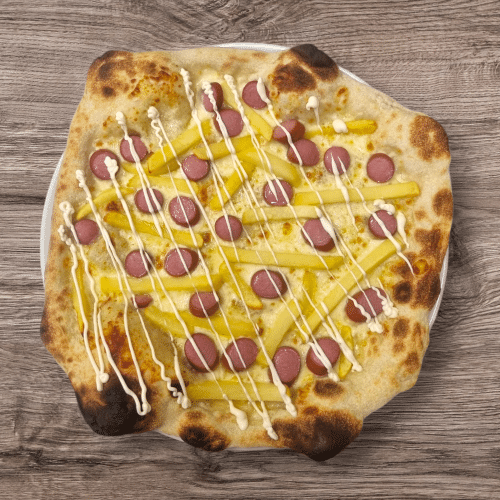 Pizza Wurstel Bianco