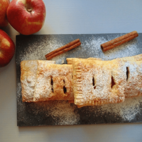 Apfelkuchen (mit Blätterteig)