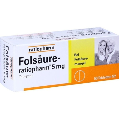 Folsäure-ratiopharm 5mg 50 pieces