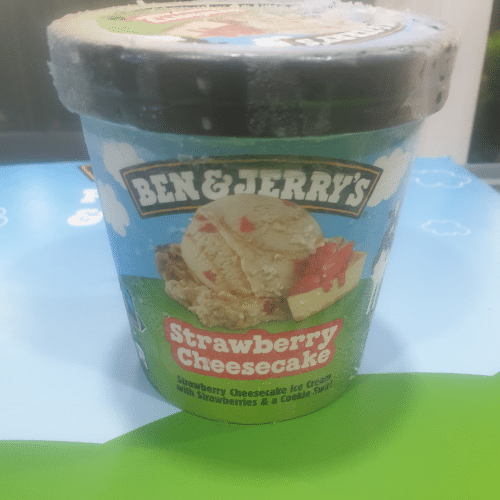 Ben and Jerry Strawberry Cheecake