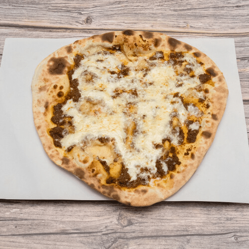 Manakish Sucuk Arabisch mit Käse