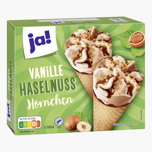 Ja! Vanille Haselnuss Hörnchen 720ml (6x120ml)