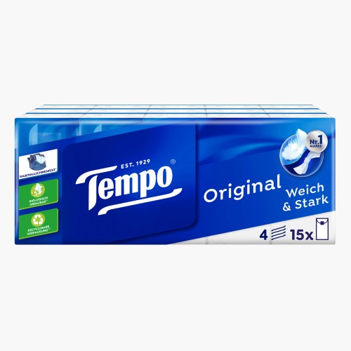 Tempo Taschentücher 15x10 Stück