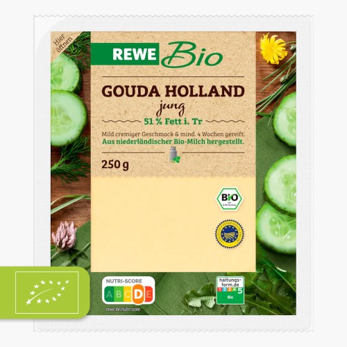 REWE Bio Gouda Holland jung 250g