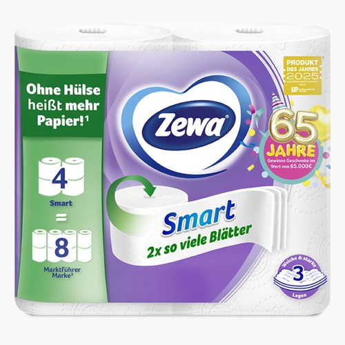 Zewa Toilettenpapier Smart 3-lagig 4x300 Blatt