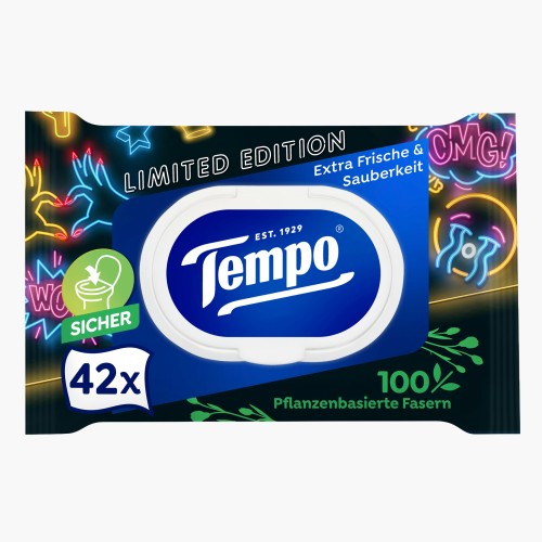 Tempo Feuchtes Toilettenpapier Limited Edition 42 Stk.