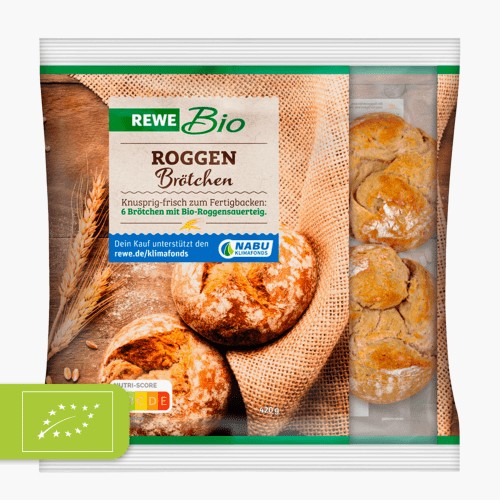 Rewe Bio Roggen-Brötchen 420g (6 Stück)
