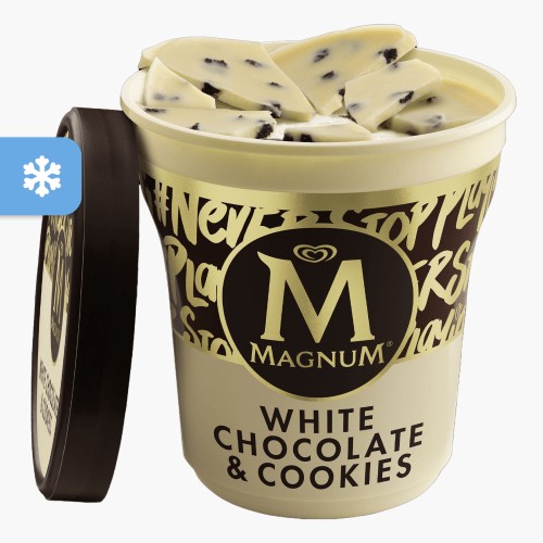 Magnum Eisbecher Double White Chocolate & Cookies 440ml