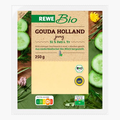 REWE Bio Gouda Holland jung 250g