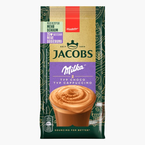 Jacobs Instant Kaffee Typ Cappuccino Typ Choco Milka 400g