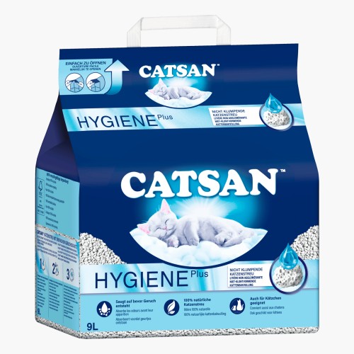 Catsan Hygiene Plus Katzenstreu 9l