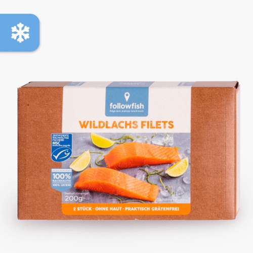 Followfood Wildlachs Filet ohne Haut 200g