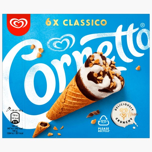 Langnese Cornetto Classico 540ml (6x90ml)