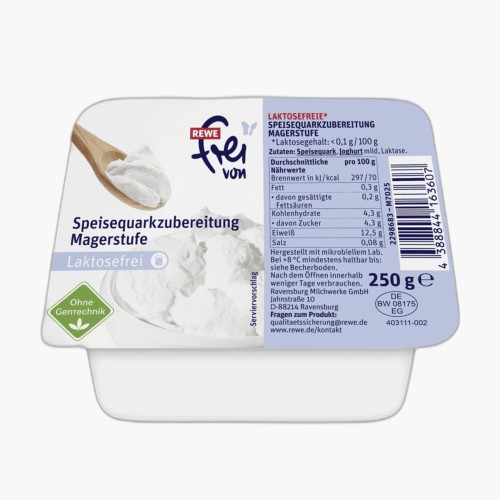 Rewe Frei Von Quarkzubereitung Mager 250g