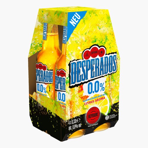 Desperados 0,0% alkoholfrei 4x0.33l