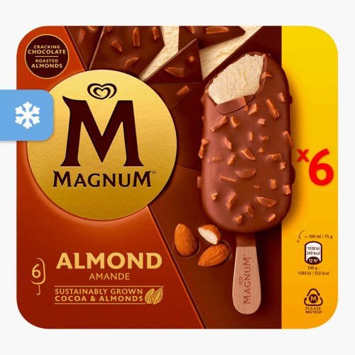 Magnum Almond 600ml (6x100ml)