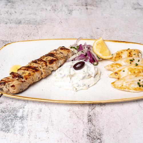 Souvlaki/Calamares-Teller