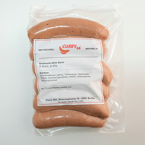 Vakuumierte Würstchen (6 Stück)
