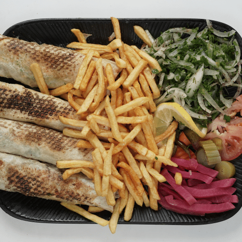 (عرايس عربي لحم) Arabischer Lamm Mini Shawärmchen Teller