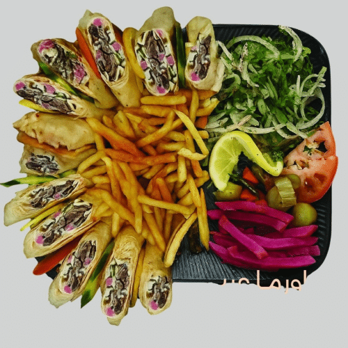 Doppel Arabischer Lamm Shawarma Teller