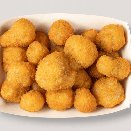 Frittierte Champignons mit Pommes