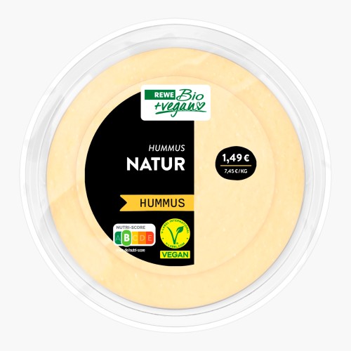 Rewe Bio Hummus Natur Vegan 200g