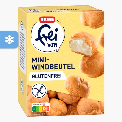 REWE frei von Mini-Windbeutel glutenfrei 250g