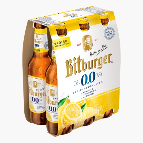 Bitburger Radler 0,0% alkoholfrei 6x0,33l MW
