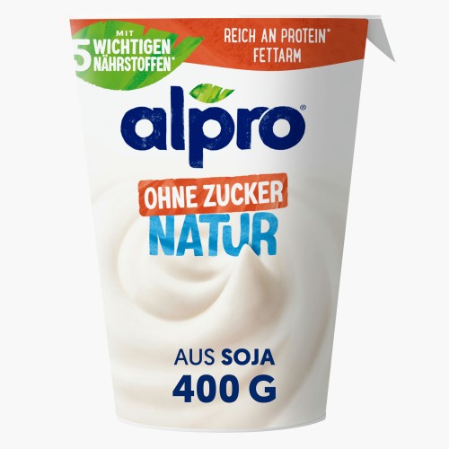 Alpro Soja Joghurtalternative Natur Ungesüßt 400g