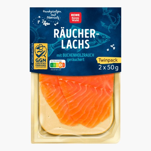 Rewe Beste Wahl Räucher-Lachs 2x50g