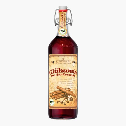 Kunzmann Glühwein aus Bio-Rotwein 1l (9% vol.)