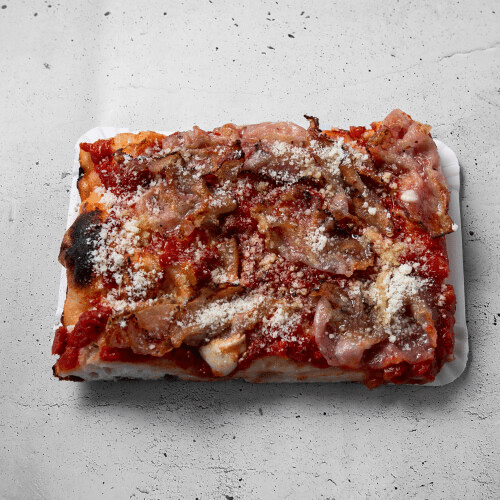 Pizzastück Amatriciana