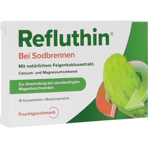 Refluthin bei Sodbrennen Kautabletten Frucht 16 Stück