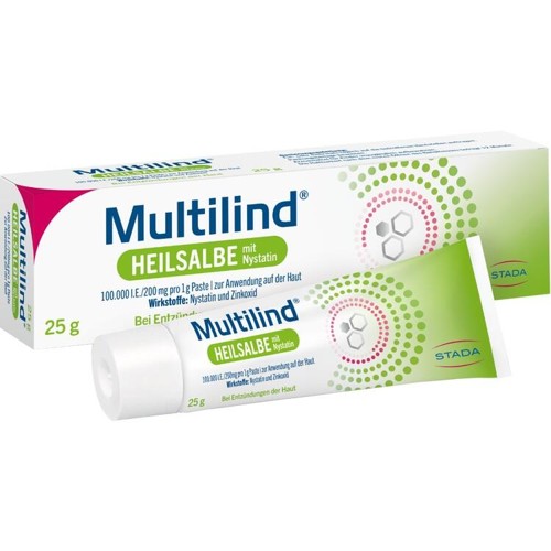 MULTILIND Heilsalbe mit Nystatin u. Zinkoxid 25 Gramm