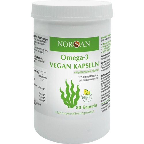 NORSAN Omega-3 Vegan Kapseln 80 Stück