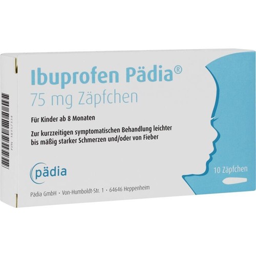 Ibuprofen Pädia 75 mg Zäpfchen 10 Stück