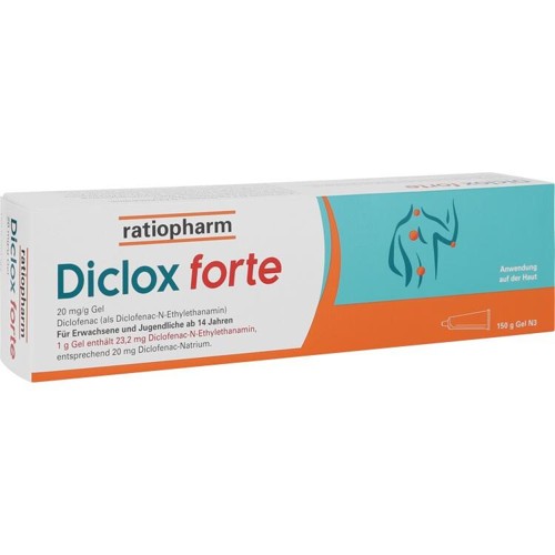 Diclox forte 20 mg/g Gel 150 Gramm