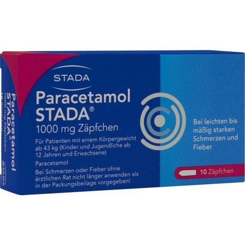 Paracetamol STADA 1000mg Zäpfchen 10 Stück