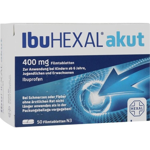 IbuHEXAL akut 400mg Filmtabletten 50 Stück