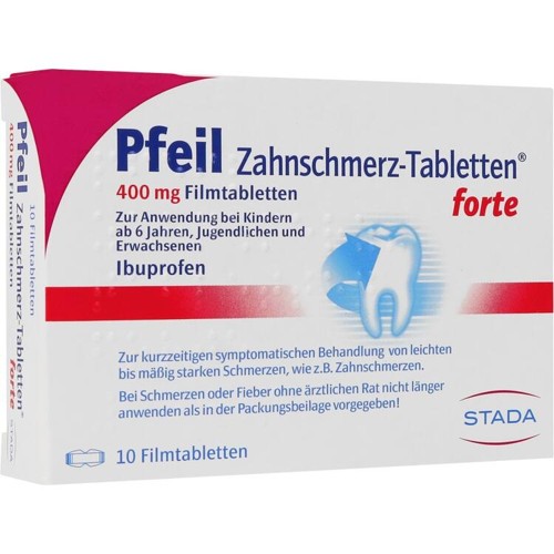 Pfeil Zahnschmerz-Tabletten forte 10 Stück