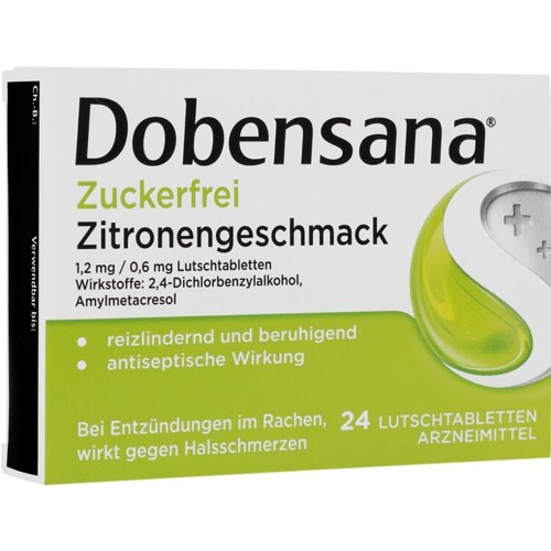 Dobensana Zuckerfrei Zitronengeschmack 1.2mg 24 Stück