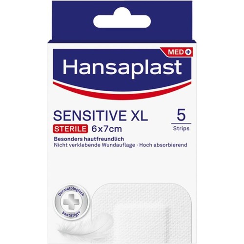 Hansaplast Wundverband Steril Sensitive 6x7cm 5 Stück