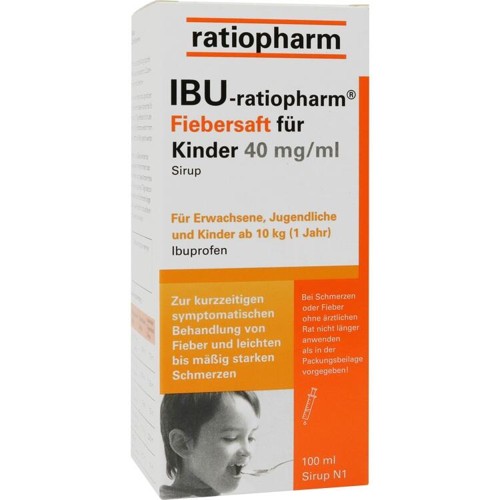 Ibu-ratiopharm Fiebersaft für Kinder 40mg/ml 100 Milliliter
