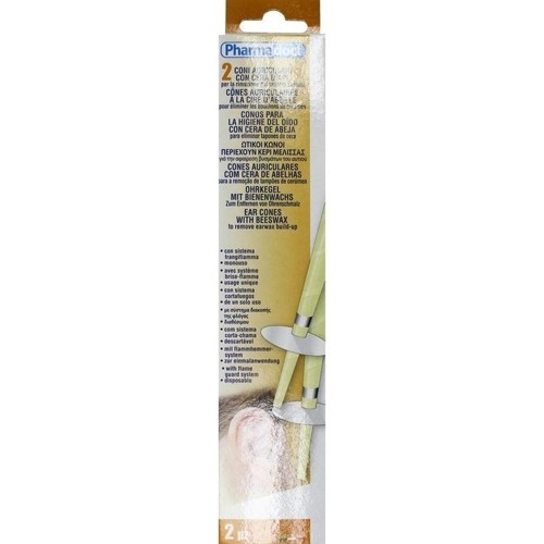 Ohrenkerzen konisch mit Bienenwachs 2 Stück